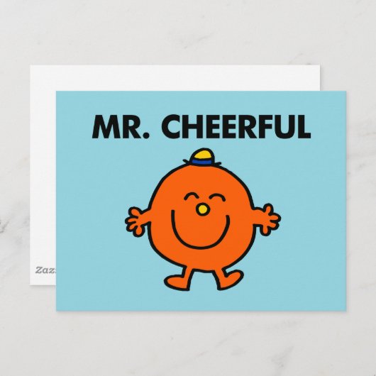 Smiling Mr. Cheerful Postkarte (Vorne/Hinten)