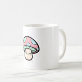 Smiling Mushroom – Cute Kawaii Illustration Kaffeetasse (VorderseiteRechts)