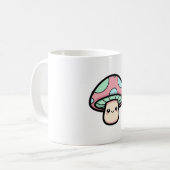 Smiling Mushroom – Cute Kawaii Illustration Kaffeetasse (Vorderseite Links)