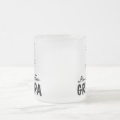 Smiling New Grandpa T-shirts and Gifts Mattglastasse (Mittel)