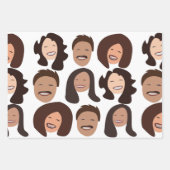 Smiling People Face Smile Geschenkpapier Set (Vorderseite)