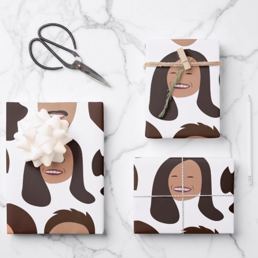 Smiling People Face Smile Geschenkpapier Set (Vorderseite)