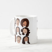 Smiling People Happy Face Kaffeetasse (Vorderseite Links)