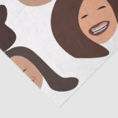 Smiling People Happy Face Seidenpapier (Detail)