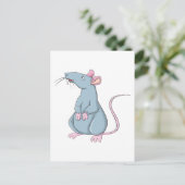Smiling Rat Postkarte (Stehend Vorderseite)