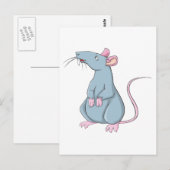 Smiling Rat Postkarte (Vorne/Hinten)