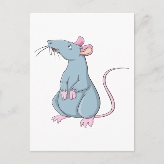 Smiling Rat Postkarte (Vorderseite)
