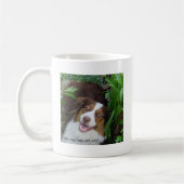 Smiling Red Tri Aussie Kaffeetasse (Links)