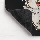 Smiling Santa Cat Holiday Cheer  Mousepad (Ecke)