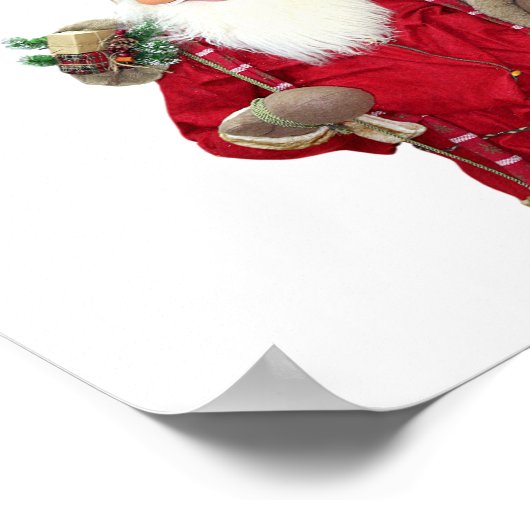 Smiling Santa Poster (Ecke)