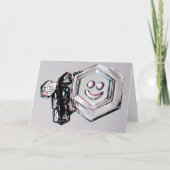 Smiling Snowflake Greeting Card Karte (Vorderseite)