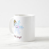 Smiling Snowflake Holiday Cheer Kaffeetasse (Vorderseite Links)