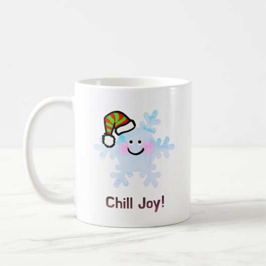 Smiling Snowflake Holiday Cheer Kaffeetasse (Links)