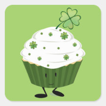 Smiling St. Patrick's Day Cupcake