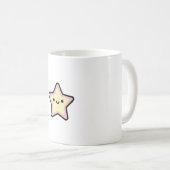 Smiling Star – Cute Kawaii Illustration Kaffeetasse (VorderseiteRechts)