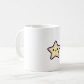 Smiling Star – Cute Kawaii Illustration Kaffeetasse (Vorderseite Links)