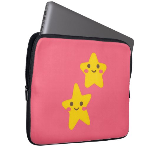 Smiling Stars Electronics Bag Laptopschutzhülle (Vorne Rechts)