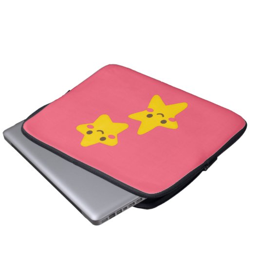 Smiling Stars Electronics Bag Laptopschutzhülle (Vorne Knopf)