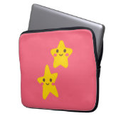 Smiling Stars Electronics Bag Laptopschutzhülle (Vorderseite Links)