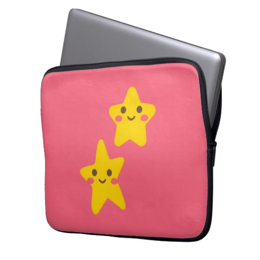 Smiling Stars Electronics Bag Laptopschutzhülle (Vorderseite Links)