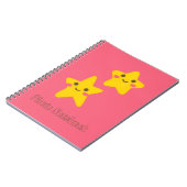 Smiling Stars Spiral Photo Notebook Notizblock (Linke Seite)