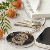 Smiling Stone Totem Cambodia Keychain Schlüsselanhänger (Vorderseite rechts)