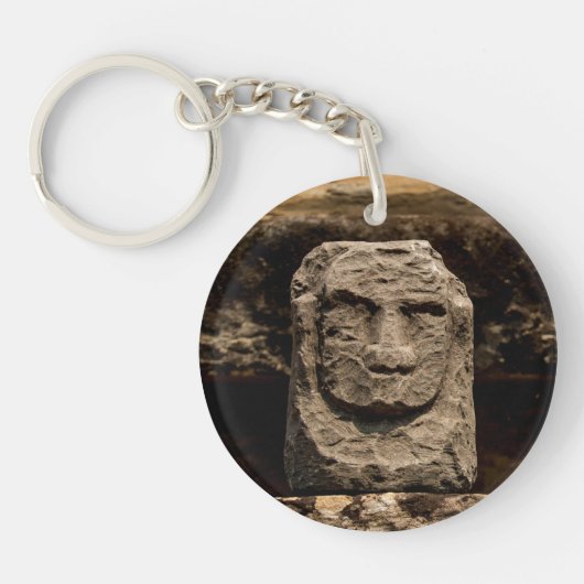 Smiling Stone Totem Cambodia Keychain Schlüsselanhänger (Vorderseite)