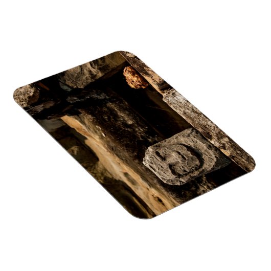 Smiling Stone Totem Cambodia Magnet - Rectangle (Rechte Seite)