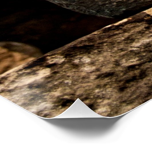 Smiling Stone Totem Cambodia - Poster ART Square (Ecke)