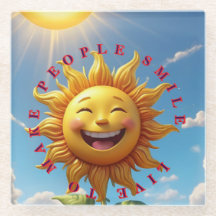 "Smiling Sun Coasters – Verbreiten Sie Freude mit