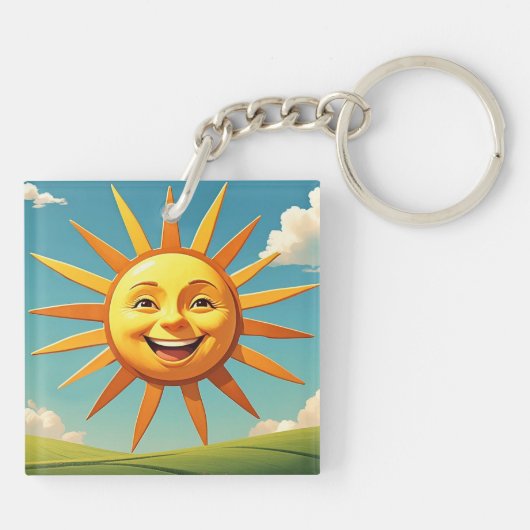 " SMILING SUN " SCHLÜSSELANHÄNGER (Rückseite)