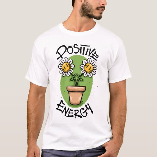 Smiling Sunflower Streetwear T-Shirt (Vorderseite)