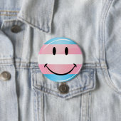 Smiling Transgender Flag Button (Beispiel)