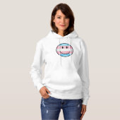 Smiling Transgender Flag Hoodie (Vorne ganz)