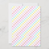 SMILING UNICORN RAINBOW HERZ GOLD 2 EINLADUNG (Rückseite)