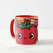 Smiling Veggies Coffee Mug Tasse (Vorderseite Links)