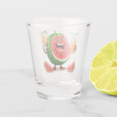 Smiling Watermelon Charakter Genuss Schnapsglas (Rückseite)