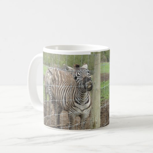 Smiling Zebra Kaffeetasse (Vorderseite Links)