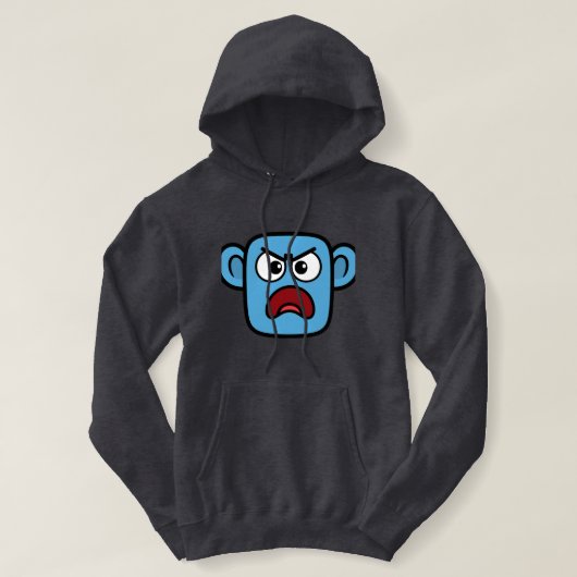 Smilo Angry Face Hoodi Hoodie (Design vorne)