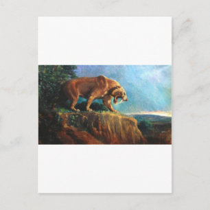 Smilodon-1 Postkarte