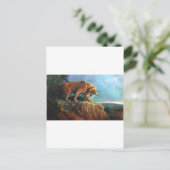 Smilodon Postkarte (Stehend Vorderseite)