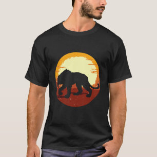 Smilodon Prähistorischer Säbeltooth Tiger Mountain T-Shirt