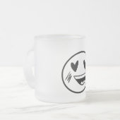 SMILY EMOJI MATTGLASTASSE (Vorderseite Links)