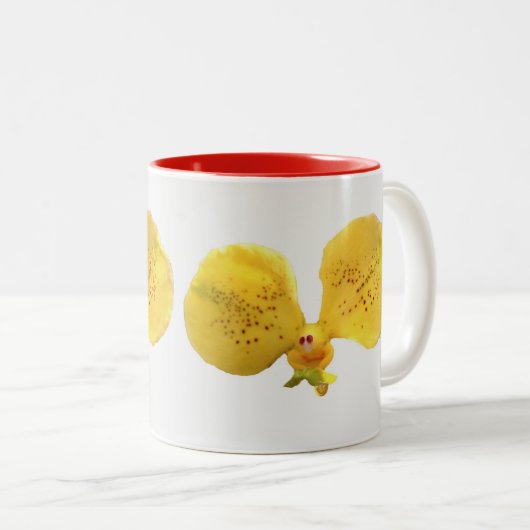 Smily face zweifarbige tasse (VorderseiteRechts)