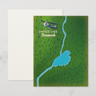 Sminge Lake Denmark Reisekarte