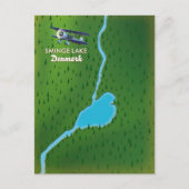 Sminge Lake Denmark Reisekarte Postkarte (Vorderseite)