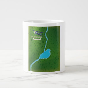 Sminge See Dänemark Reisekarte Jumbo-Tasse