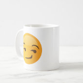 Smirk - Flirtes Gesicht, mattes Gesicht, suggestiv Kaffeetasse (Vorderseite Links)