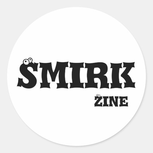 Smirk Zine 3" Aufkleber (Vorderseite)