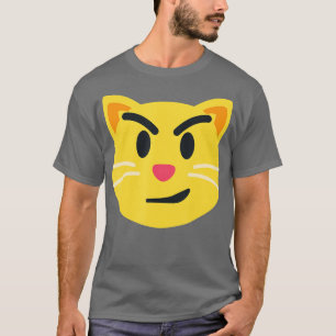Smirking Cat Emoticon Gesicht mit Wry Smile Cat T-Shirt